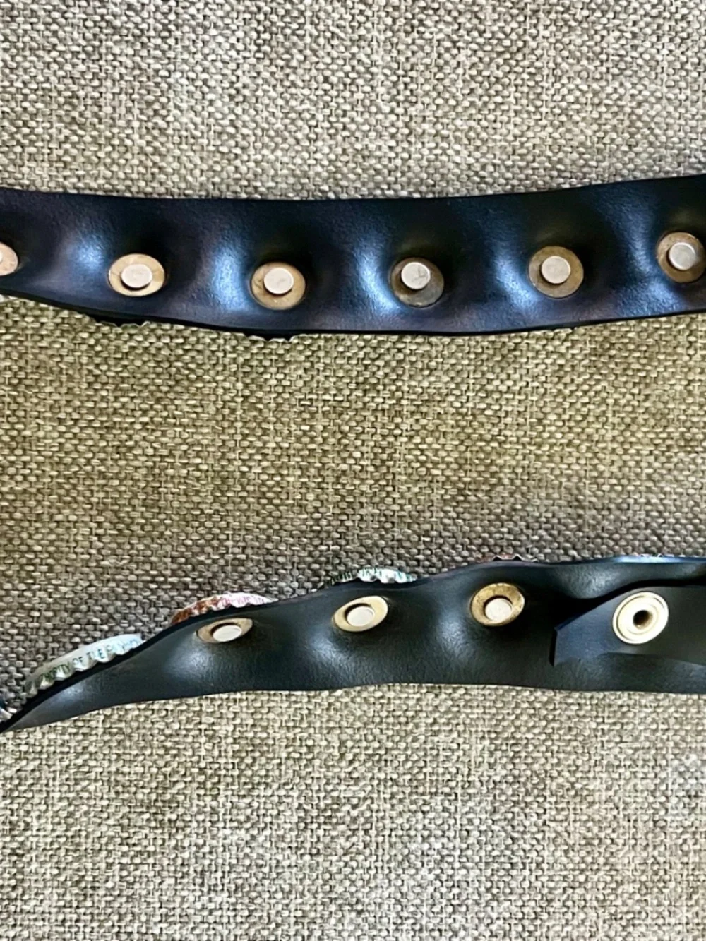 Recycle Revolution Bottle Cap Belt with GM seatbelt closure 32 (w)